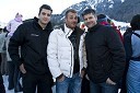 Gašper Sušanj, Conny Strömberg in Tomi Hafner, hokejisti Acroni Jesenic