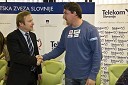 Peter Kukovica, predsednik Atletske zveze Slovenije in Primož Kozmus, atlet