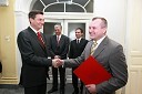 Borut Pahor, predsednik Vlade RS, mag. Boris Podvršnik, župan občine Zreče, prof. dr. Otmar Kugovnik, profesor na Fakulteti za šport in predsednik Slovenske univerzitetne športne zveze in Franc Kangler, župan Mestne občine Maribor