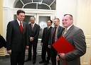 Borut Pahor, predsednik Vlade RS, mag. Boris Podvršnik, župan občine Zreče, prof. dr. Otmar Kugovnik, profesor na Fakulteti za šport in predsednik Slovenske univerzitetne športne zveze, Vili Rezman, župan občine Ruše in Franc Kangler, župan Mestne občine Maribor