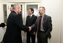 Franc Križanič, minister za finance, prof. dr. Otmar Kugovnik, profesor na Fakulteti za šport in predsednik Slovenske univerzitetne športne zveze in Vili Rezman, župan občine Ruše