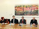 Majda Širca, ministrica za kulturo, Igor Lukšič, minister za šolstvo in šport, Borut Pahor, predsednik Vlade RS in Franc Križanič, minister za finance