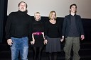 Matjaž Tribušon, Polona Juh, Karin Komljanec in Jure Henigman, igralci v filmu