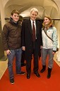 Hans Joachim Goetz, nemški veleposlanik v Sloveniji s sinom in hčerko