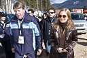 Drago Bahun, predsednik OK Planica in Katarina Kresal, ministrica za notranje zadeve