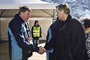 Drago Bahun, predsednik OK Planica in dr. Danilo Türk, predsednik Republike Slovenije