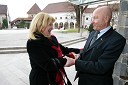 Renata Brunskole, županja občine Metlika, in Božo Dimnik, predsednik Društva Slovensko-Hrvaškega prijateljstva