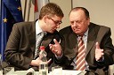 Žiga Debeljak, predsednik uprave družbe Mercator d.d., in Milan Artuković, predsednik uprave Franck, d.d.