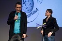 Samo Geršak, kreativni direktor, Luna\TBWA in Urška Saletinger, vodja projektov, Luna\TBWA - prejemniki Velike nagrade SOF in Zlatega priznanja SOF v skupini Internetno in mobilno oglaševanje

 
