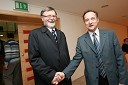 Prof. dr. Ivan Rozman, rektor Univerze v Mariboru in prof. dr. Franci Čuš, predsednik Upravnega odbora Društva univerzitetnih profesorjev Maribor


