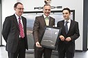 Frenk Tavčar, direktor group sales pri Porsche Slovenija, Damjan Pintar, direktor podjetja Unitur in Danilo Ferjančič, direktor Porsche Slovenija d.o.o.