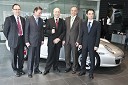 Frenk Tavčar, direktor group sales pri Porsche Slovenija, Gojko Kavčič, predsednik pozavarovalnice Triglav, Branko Pavlin, predsednik uprave časopisne hiše Dnevnik, Damjan Pintar, direktor podjetja Unitur in Danilo Ferjančič, direktor Porsche Slovenija d.o.o.