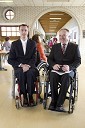 Janez Trdina, direktor doma paraplegikov in Dane Kastelic, predsednik Zveze paraplegikov Slovenije
