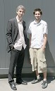 Zdajšnji in nekdanji klaviaturist - Nino Šloser in Luka Umek, skupina Nude