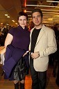 Nuška Drašček, pevka in njen fant Miha