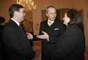 Simon Robinson, dirigent mariborske opere in Boris Sovič,  mariborski župan v letih 1998-2006 z ženo Ano