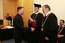 Dr. Gregor Polančič, Fakulteta za elektrotehniko, računalništvo in informatiko Univerze v Mariboru, prof. dr. Ivan Rozman, rektor Univerze v Mariboru ter prof. dr. Igor Tičar, dekan Fakultete za elektrotehniko, računalništvo in informatiko Univerze v Mariboru