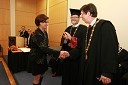 Dr. Katja Šnuderl, Fakulteta za kemijo in kemijsko tehnologijo Univerze v Mariboru, prof. dr. Ivan Rozman, rektor Univerze v Mariboru ter prof. dr. Željko Knez, dekan Fakultete za kemijo in kemijsko tehnologijo Univerze v Mariboru