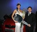 Nataša Pinoza iz Sevnice, Miss Universe 2006 in Tatsuya Ono, predsednik Toyote Adria