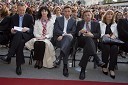 Janez Potočnik, evropski komisar za znanost in raziskave, Borut Pahor, predsednik Vlade RS z življenjsko sopotnico Tanjo, Zoran Jankovič, župan Ljubljane in Jadranka Dakić, podžupanja Ljubljane