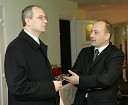 Boris Sovič, mariborski župan v letih 1998-2006 in Boštjan Protner, direktor Radia 1
