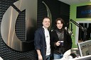 Sašo Papp, programski direktor radijske mreže Infonet ter moderator na Radiu 1 in Edward Clug, vodja baleta SNG Maribor