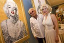 Prof. Daniele Ermes Dondé, italijanski slikar in Danica Lovenjak kot Marilyn Monroe