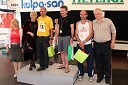 Renata Brunskole, županja občine Metlika, Simona Žugelj, druga kraljica metliške črnine, Milan Gornik, Grahovo, Zdravko Rakuša, Marathon Novo mesto, Zdravko Barič, Tekaški forum in Andrej Sever, predsednik Športne zveze Občine Metlika