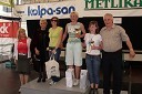 Renata Brunskole, županja občine Metlika, Simona Žugelj, druga kraljica metliške črnine, Magda Lužar, DTP Trebnje, Vesna Hedžet, Marathon Novo mesto, Anja Hasičič, AK FIT Brežice in Andrej Sever, predsednik Športne zveze Občine Metlika