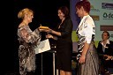 Aleksandra Čibej, finalistka izbora za Tajnico leta 2009, Petra Ilar, urednica revije Poslovna asistenca in Metka Vogrinec, predsednica Zveze klubov tajnic in poslovnih sekretarjev Slovenije