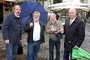 Zmago Ajhmajer, novinar, Vlado Krejač, v.d. odgovornega urednika Radia Maribor, Bogo Čerin, fotografska legenda in Janez Ujčič, generalni direktor RTS in mestni svetnik MOM