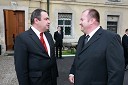 Drago Pišek, predsednik uprave Poštne Banke Slovenije (PBS) in Aleš Hauc, generalni direktor Pošte Slovenije