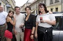 Vildana Garvanovič, Tone Lušin,  Andreja Vidic, modna šivilja in Barbara Baudek