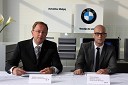 Andrej Malgaj, lastnik in direktor podjetja Avtohiša Malgaj in Miha Ažman, generalni direktor BMW Slovenija