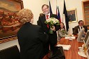 Prof. dr. Zinka Zorko, akademkinja in redna članica SAZU ter prof. dr. Ivan Rozman, rektor Univerze v Mariboru