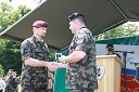 Podpolkovnik Igor Cebek, poveljnik 74. motoriziranega bataljona Slovenske vojske in brigadir Alan Geder, poveljnik sil Slovenske vojske