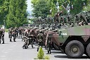 Pripadnice in pripadniki 74. motoriziranega bataljona Slovenske vojske ter Patrie