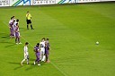 Nogometaši NK Maribor in NK Interblock