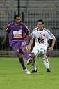 Marcos Tavares, nogometaš NK Maribor in Boštjan Jelević, nogometaš NK Interblock