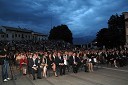 Več kot dva tisoč glavo občinstvo na trgu Piazza Grande v Oderzu