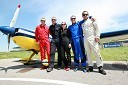 Sami Kontio, Martin Šonka, Kathel Boulanger, Adilson Kindleman in Peter Podlunšek, akrobatski piloti  	