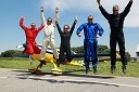 Sami Kontio, Peter Podlunšek, Kathel Boulanger, Adilson Kindleman in Martin Šonka, akrobatski piloti