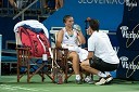 Sara Errani, teniška igralka in njen trener Pablo Lozano
