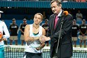 Sara Errani, teniška igralka in dr. Danilo Türk, predsednik Republike Slovenije