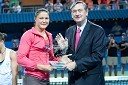 Dinara Safina, teniška igralka in dr. Danilo Türk, predsednik Republike Slovenije