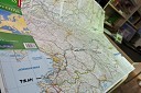 Zemljevid s traso Ultramaratona Trans Slovenija