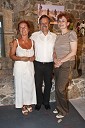 Vilina Hauser, Galerija Arka Izola, dr. Stane Pejovnik, predsednik Gibanja za razvoj in pravičnost ter Milena Zlatar, umetnostna zgodovinarka