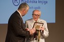 Peter Tomšič, predsednik uprave Mladinska knjiga Založba (MKZ) in Boris Pahor, tržaški pisatelj, profesor