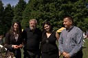 Dr. Slađana Mihajlović, članica uprave ustanove Rdeča žoga, Anton Tone Smolnikar, župan občine Kamnik, Barbara Novak, organizatorica dogodka in Joc Pečečnik, predsednik ustanove Rdeča žoga, lastnik podjetja Elektronček in predsednik NK Interblock in