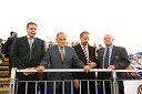 Dejan Židan, predsednik uprave skupine Panvita, Milan Pogačnik, minister za kmetijstvo, gozdarstvo in prehrano, Franc Cipot, župan občine Moravske toplice ter Tone Hrovat, predsednik ZOTKS